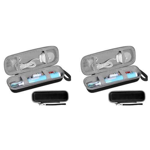 HANNEA® Hard Travel Case for Oral-B Pro 1000 1500 5000 7000 7500 6000 9600 Philips Sonicare 4100 5100 1100 6100 5300 Electric Toothbrush Portable EVA Protective Storage Bag Black Case Only 2 PCS HANNEA® Hard Travel Case for Oral-B Pro 1000 1500 5000 7000 7500 6000 9600 Philips Sonicare 4100 5100 1100 6100 5300 Electric Toothbrush Portable EVA Protective Storage Bag Black Case Only 2 PCS